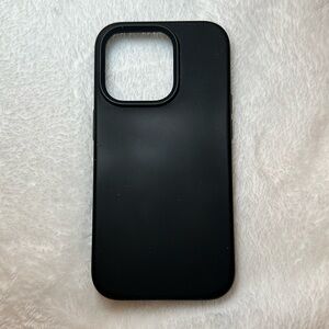 Black iPhone 14 Pro Liquid Silicone Phone Case